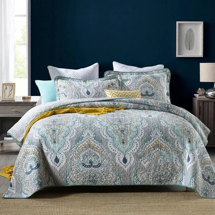 Bedspread Pure Cotton Summer Cooling Duvet Airable Cover Bed Three-piece Set EX-STOCK Canada