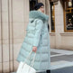 Women's Mid Length Fur Hoodie Winter Jacket Coat - EX-STOCK Canada