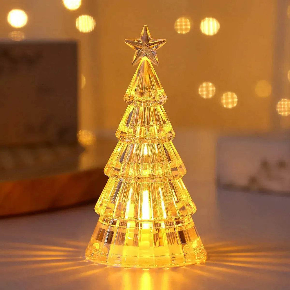 Christmas Lawn Decoration Light-emitting Christmas Tree Crystal Small Night Lamp - EX-STOCK Canada
