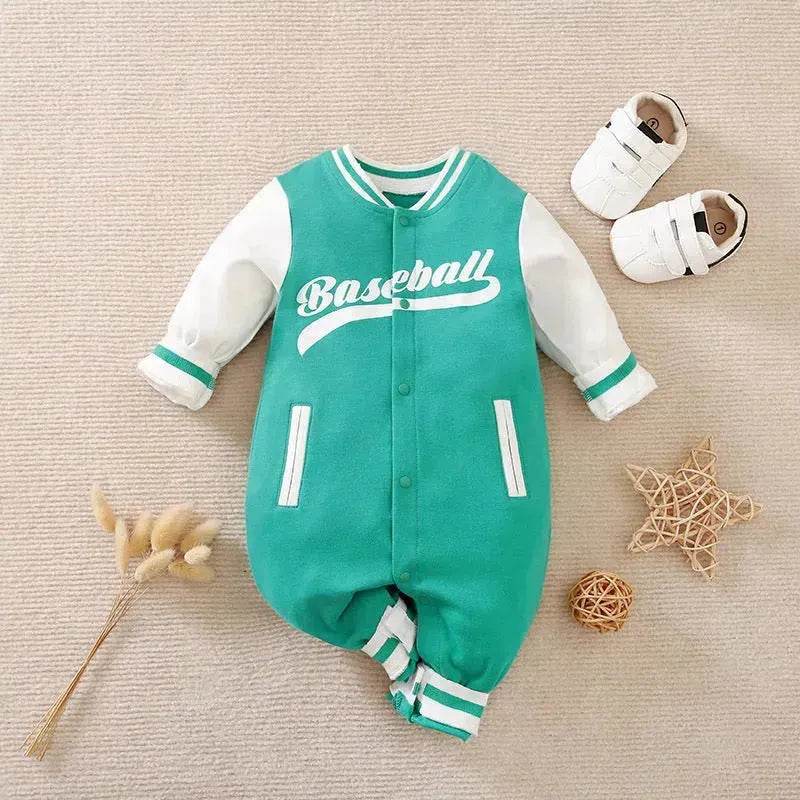 Baby One-piece Spring And Autumn Romper Baseball Uniform cloth - EX-STOCK Canada
