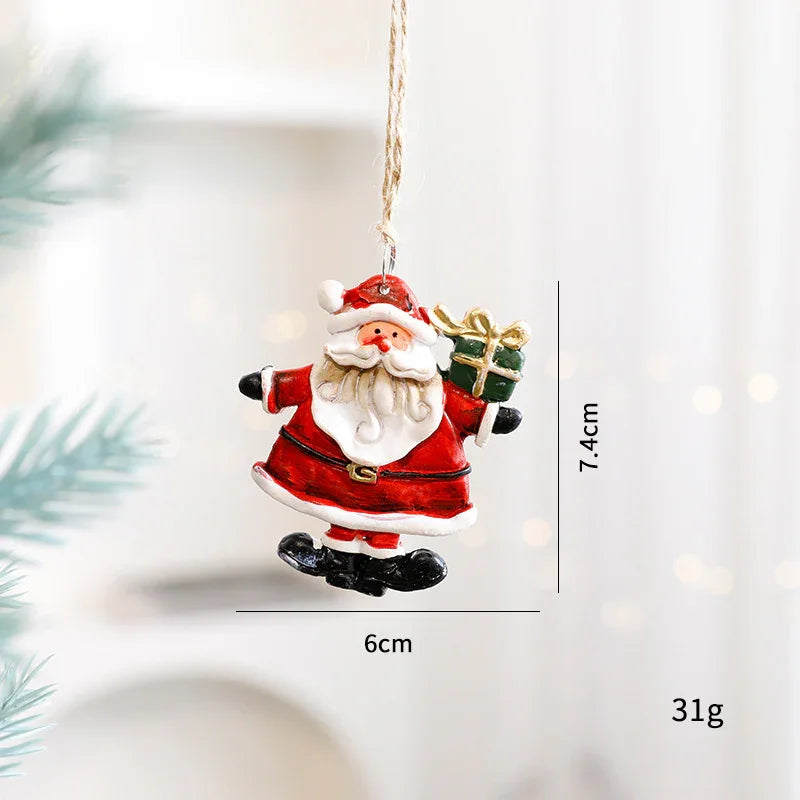 Christmas Decorations Elderly Snowman Gingerbread Man Small Pendant EX-STOCK Canada