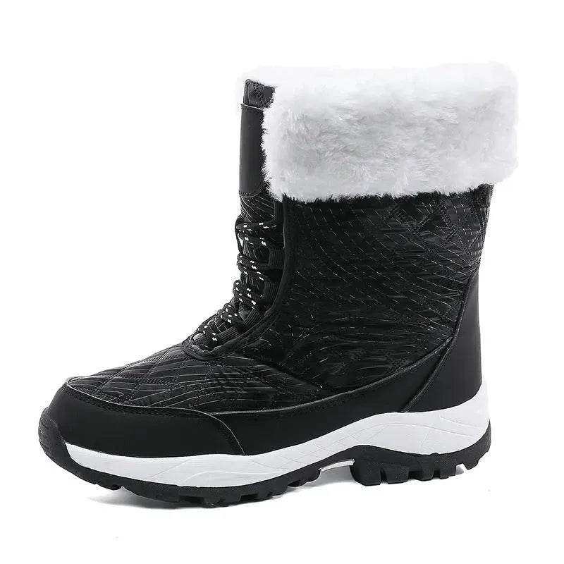 Winter Waterproof Snow Boots Women's Mid-calf Front Zipper - EX-STOCK Canada