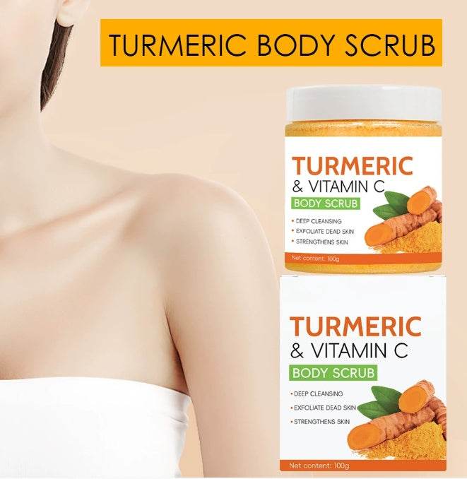 Skin Brightening and Exfoliating Turmeric Vitamin C Body Scrub - EX-STOCK Canada