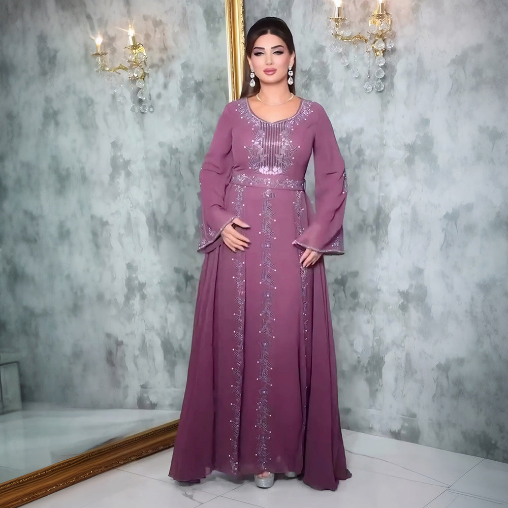 فستان مسلم أنيق للصناعات الثقيلة EX-STOCK Canada