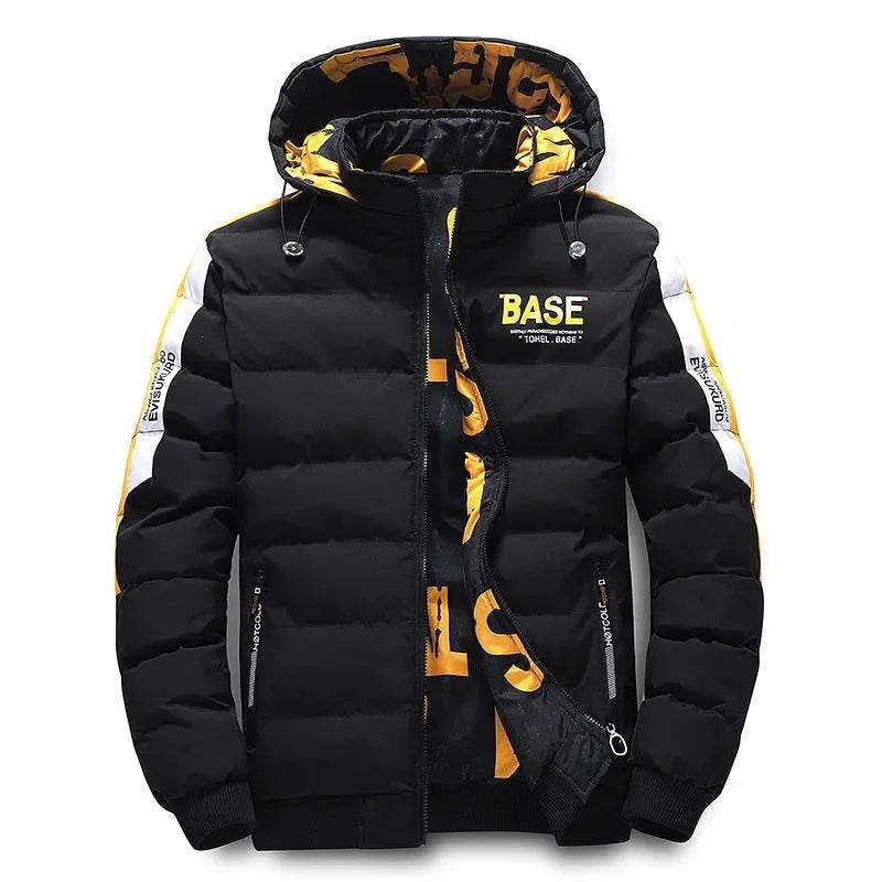 Men’s Winter Puffer Jacket – Thick Cotton-Padded Hooded Coat - EX-STOCK Canada