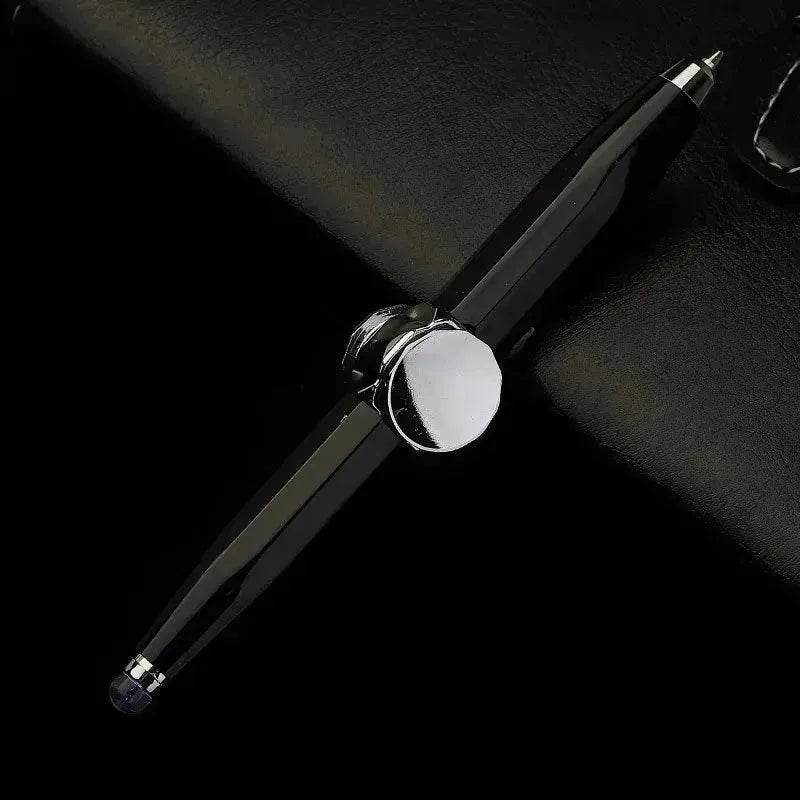 Creative Multi-Function LED Pen Spinning Decompression Gyro Metal Ballpoint Pen Fashion Office School Supplies Writing Pens - EX-STOCK Canada