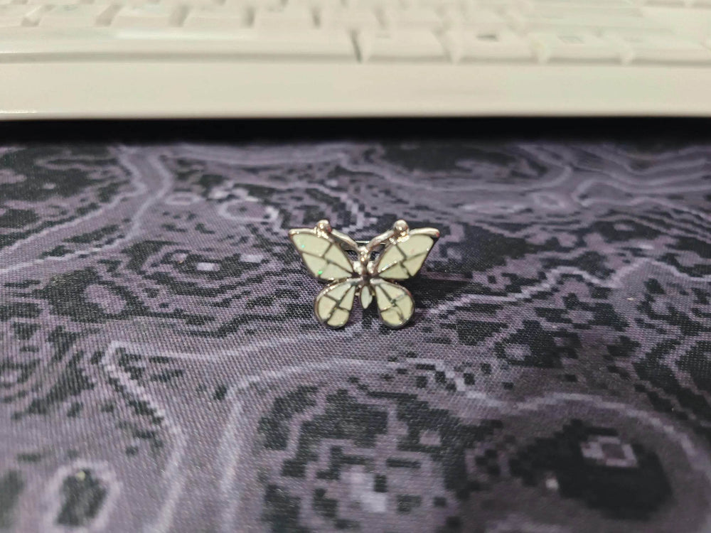 Fashion Opal Blue Butterfly Shape Ring Wedding Ring for Women - EX-STOCK Canada