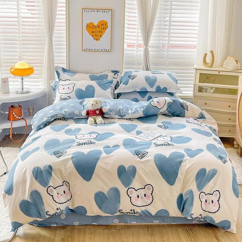 Cartoon Duvet Cover Bedding Bed Sheet Cute Quilt Cover EX-STOCK Canada