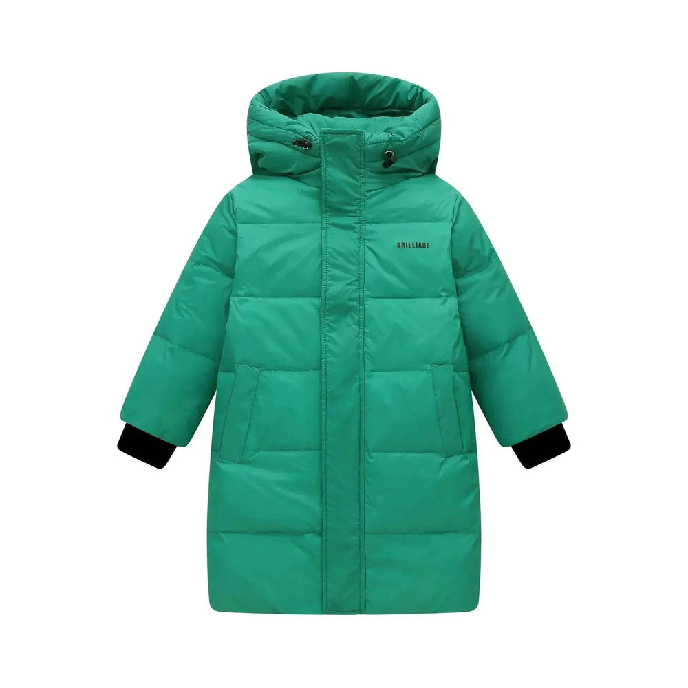 Children's Mid-length Down Jacket Thickened Winter Jacket for kids - EX-STOCK Canada