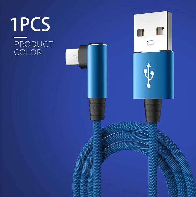 Mobile Phone Elbow Fast Charging Data Cable - EX-STOCK Canada