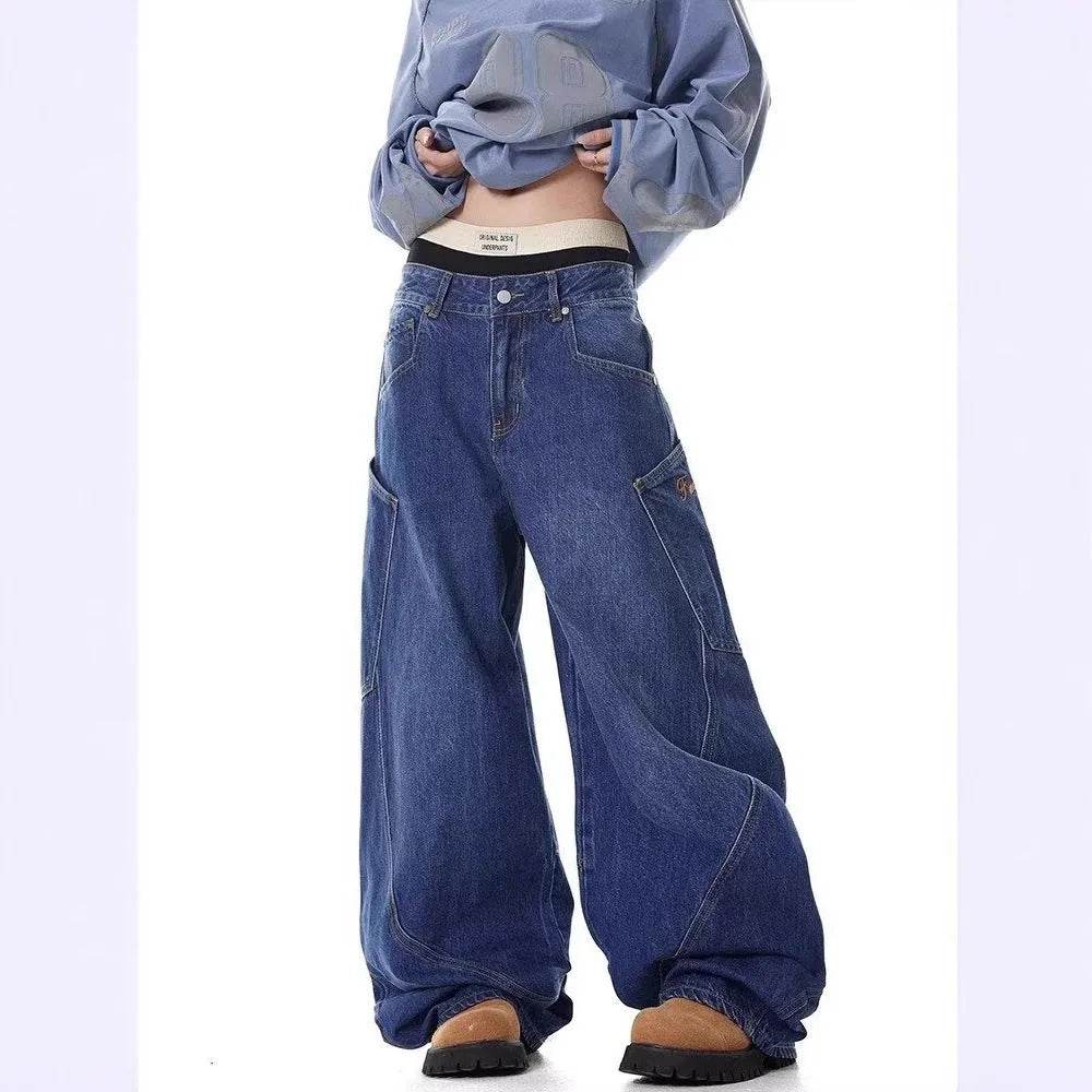 Design Large Pocket Machete Baggy Jeans Pant For Men And Women - EX-STOCK Canada