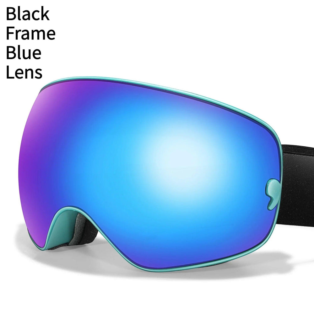 Lunettes anti-buée pour hommes et femmes, carte myopie, revêtement, protection oculaire sphérique large, équipements de ski et d'alpinismeEX-STOCK Canada