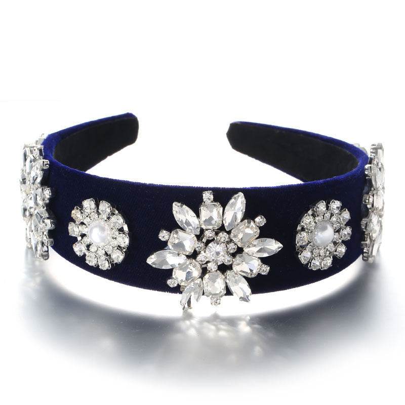 Retro Baroque Pearl Rhinestone Headband - EX-STOCK Canada