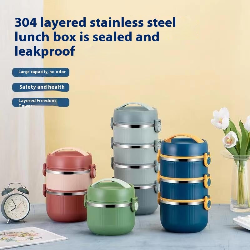 304 Stainless Steel Lunch Box Modern Simplicity EX-STOCK