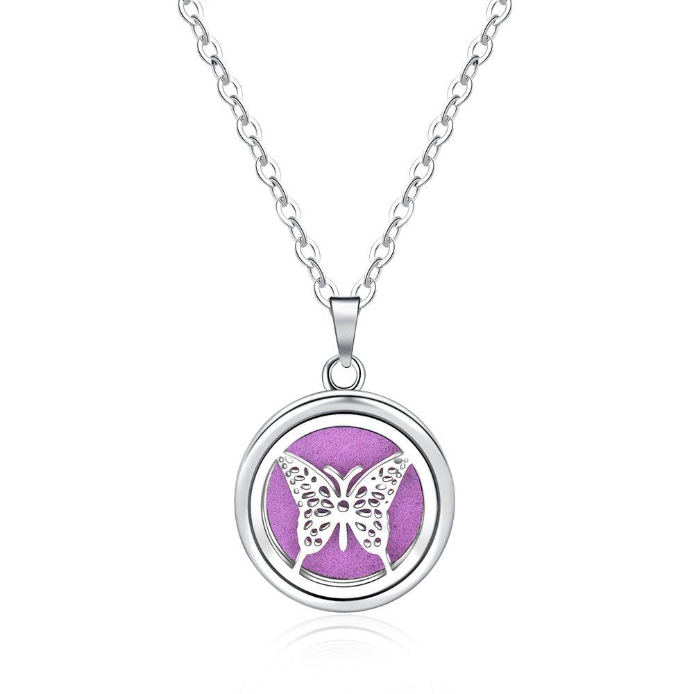 Collier Boîte à Parfum Ronde Creuse Ouverte - EX-STOCK Canada
