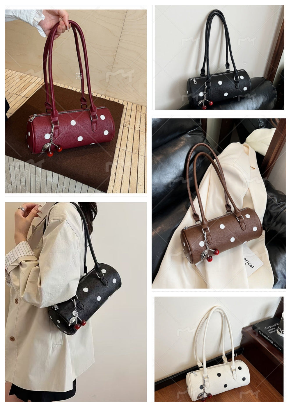 Bolso cilíndrico de mujer con colganteEX-STOCK Canada