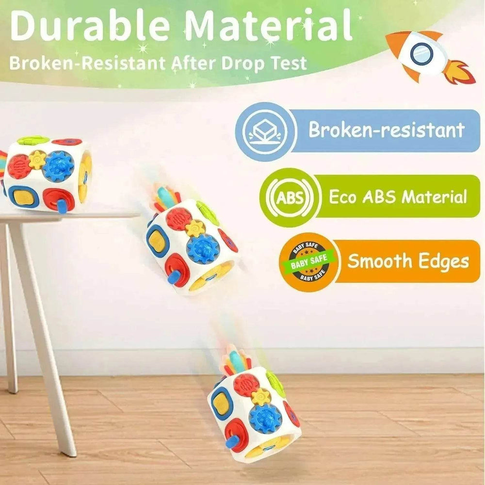 9 In 1 Busy Cube Baby & Toddler Montessori Sensory Toy - EX-STOCK Canada