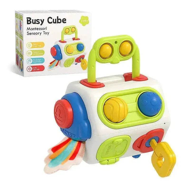 9 In 1 Busy Cube Baby & Toddler Montessori Sensory Toy - EX-STOCK Canada