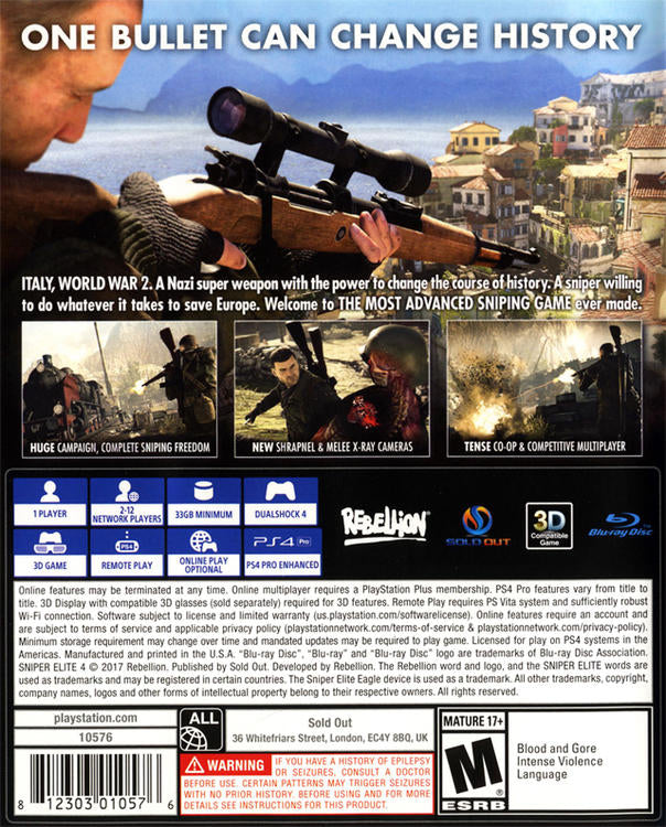 SNIPER ELITE 4 ( VA )