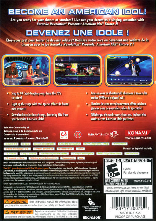 Karaoke Revolution Presents: American Idol Encore 2