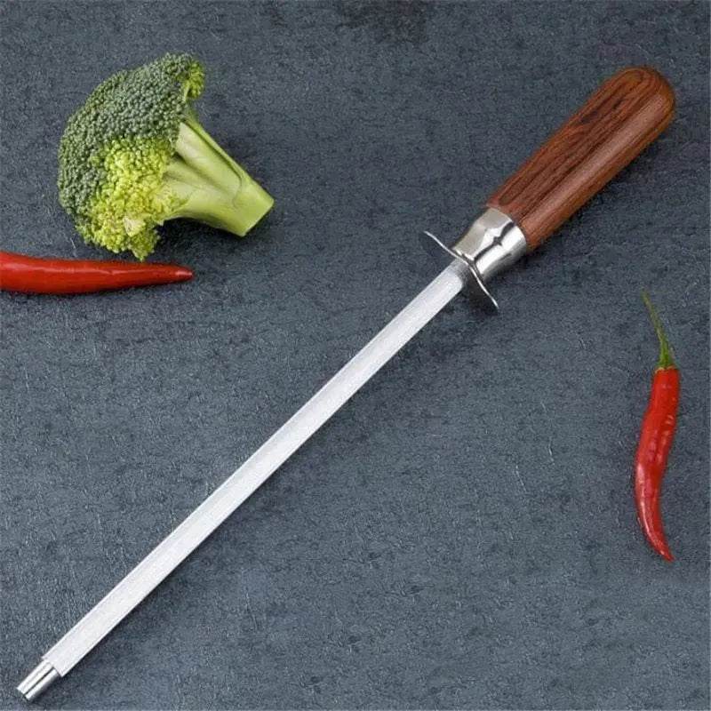Stainless steel honing rod Household kitchen knife sharpener stick - EX-STOCK Canada