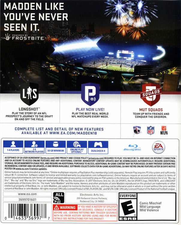 MADDEN NFL 18 ( VA )