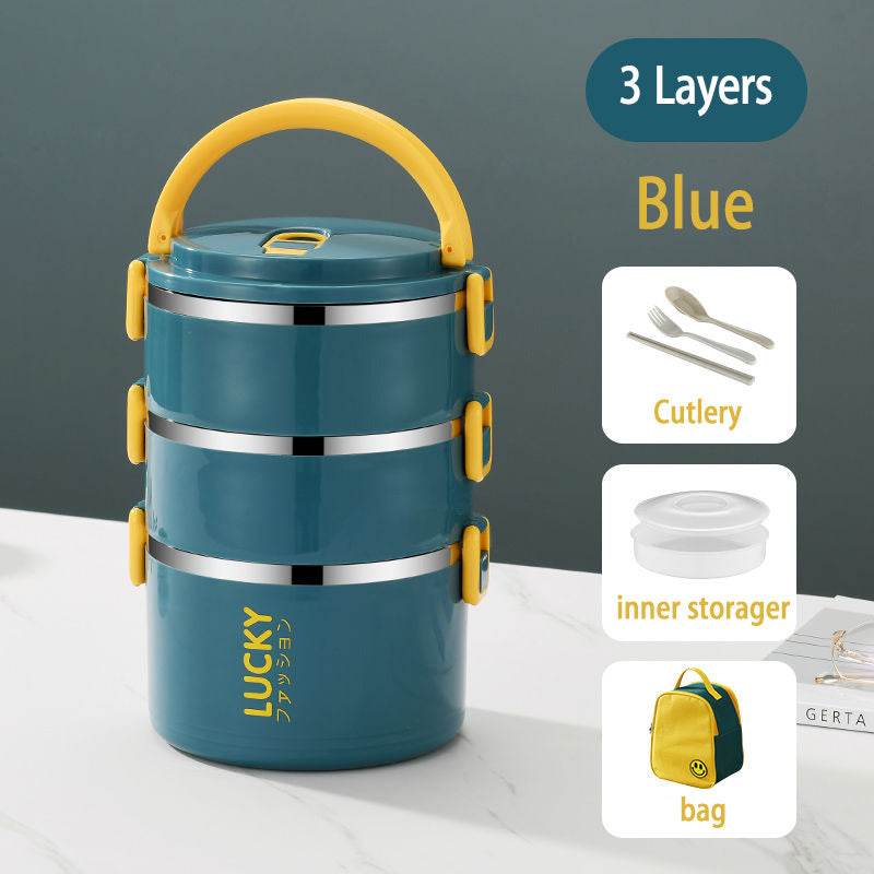 Sealed Multi Layered Thermal Stainless Steel Insulated Lunch box - EX-STOCK Canada