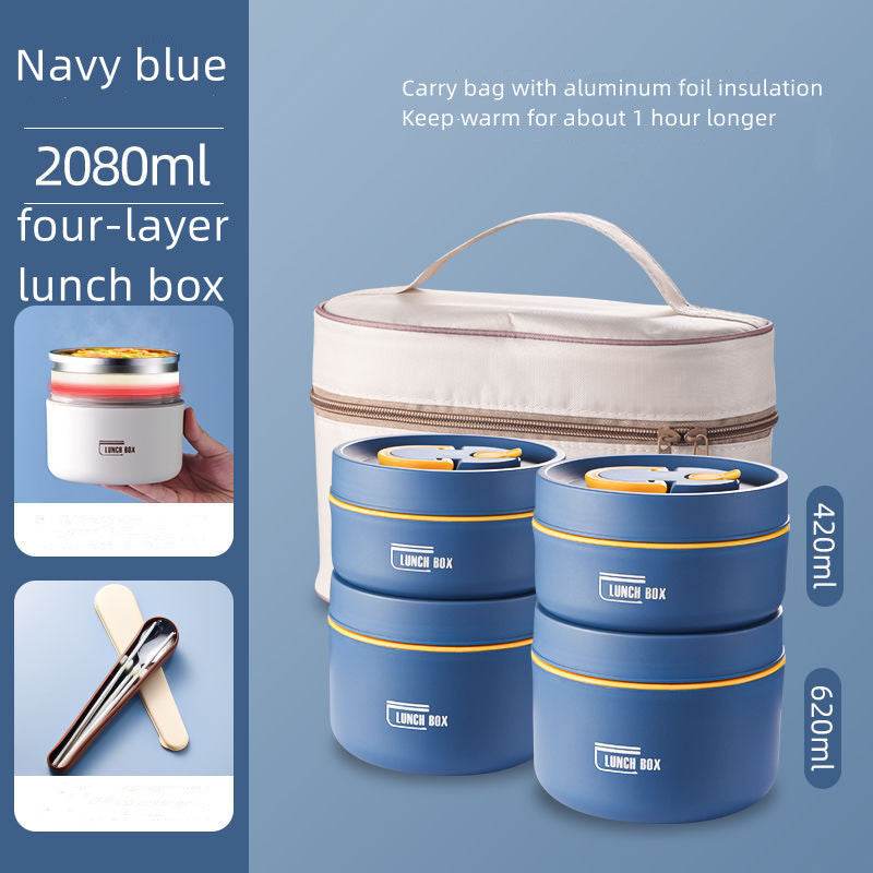 Portable Self-heating Japanese Multi Layer Thermal Insulated Lunch Box for Adult. - EX-STOCK Canada