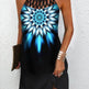 Fashion Print Dress Casual Halterneck Dresses For Women Summer Clothes - EX-STOCK Canada