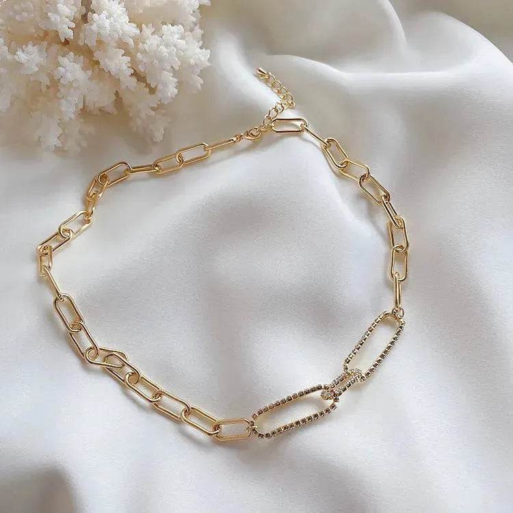 Cold Wind Zircon Gold Chain Necklace for women - EX-STOCK Canada