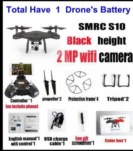 Promotion de vente Caméra WiFi 2MP avec Drone Hélicoptère Quadcopter FPV S10 SMRC UAV Jouet Micro Télécommande KIT RACER AvionEX-STOCK Canada