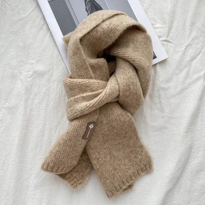 Women's Sweet Version Fleece Solid Scarf Autumn And Winter - EX-STOCK Canada