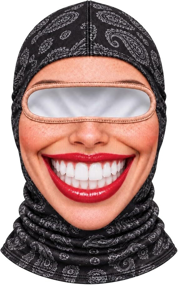 Realistic Winter Ski Face Mask Windproof Thermal Balaclava For Outdoor Sports And Parties | EX-STOCK product gallery photo 18