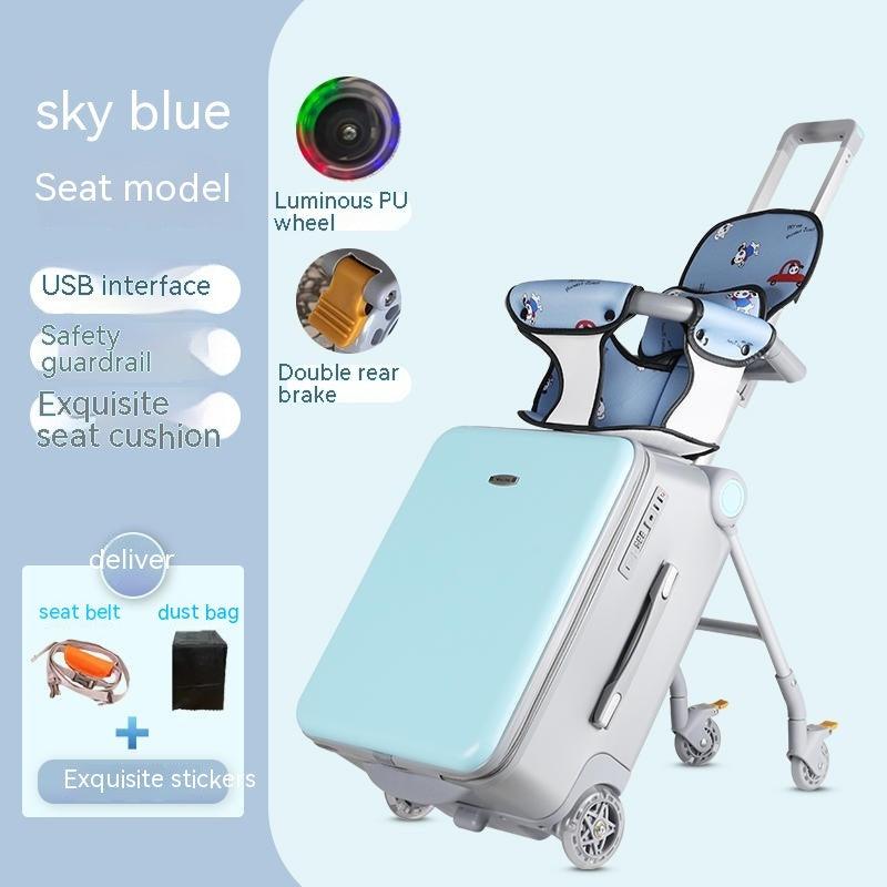 Kinder können sitzen und fahren Multifunktionaler Trolley-Koffer | EX-STOCK Canada