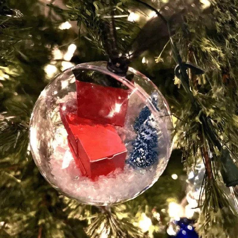 Christmas Tree Decoration Transparent Ball Hanging Decoration Scene Layout Hanging Decoration - EX-STOCK Canada