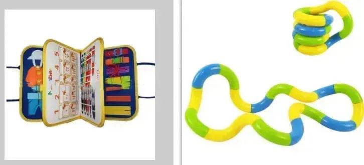 New Busy Book Children's Busy Board Dressing And Buttoning Learning Baby Early Education Preschool Sensory Learning Toy - EX-STOCK Canada