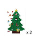 DIY Felt Christmas Tree New Year Toddler Kids Handmade Gift Toys Door Wall Hanging Ornaments Holiday Party Home Decor Set - EX-STOCK Canada