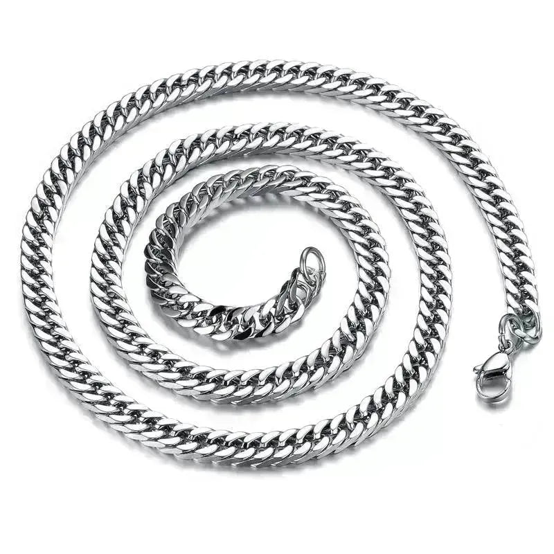 Colliers de l'homme chaîne de liaison en acier inoxydable classique