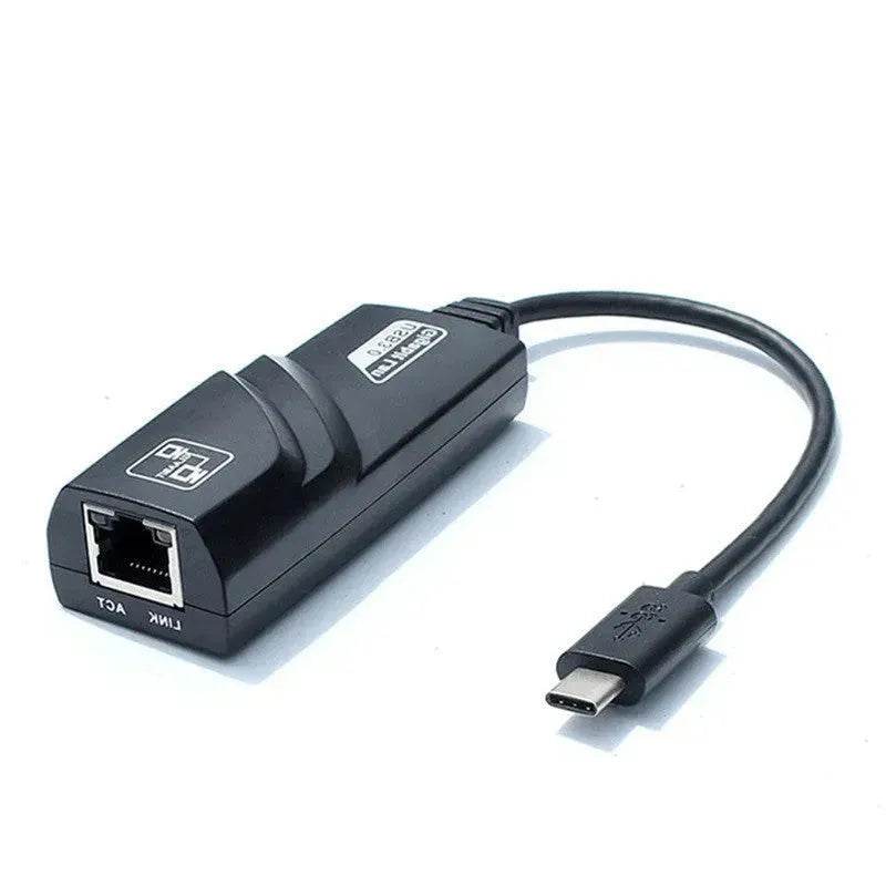 NIC Adapter Cable Type-C To RJ45 Gigabit Network Card To USB 3.1 Port - EX-STOCK Canada