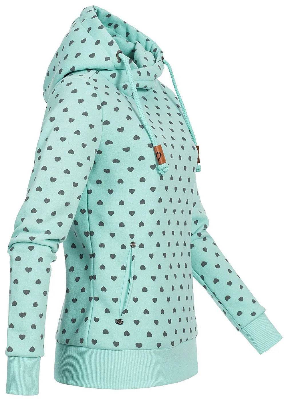 Women Printed loose hooded sweatshirt - EX-STOCK Canada