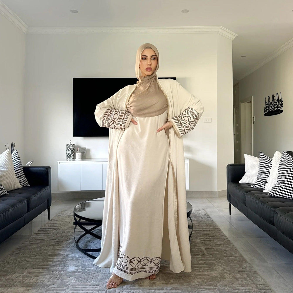 Fringe Cardigan Robe Muslim Dress EX-STOCK Canada