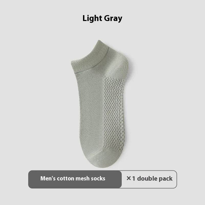 Cotton Anti-Pilling Ankle socks absorbing Invisible Tight Mesh Boat Socks - EX-STOCK Canada