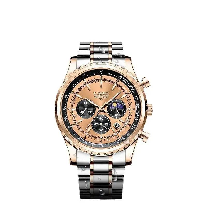Men's Quartz Watch Business Watch Moon Phase Multifunctional - EX-STOCK Canada