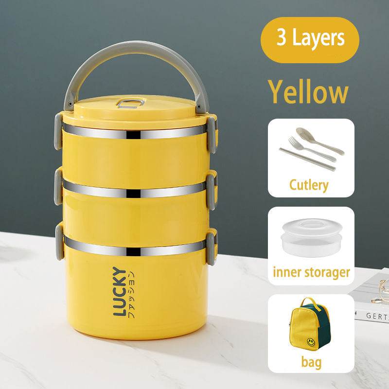 Sealed Multi Layered Thermal Stainless Steel Insulated Lunch box - EX-STOCK Canada