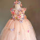 Children's Handmade Flower Fashion Special Dress Princess Ball Gown Dress Birthday Photoshoot Dress for girls Party dress for kids - EX-STOCK Canada