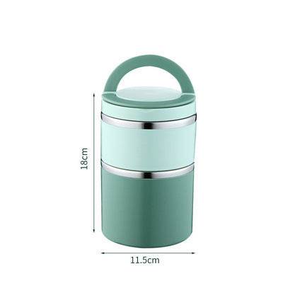 Portable Minimalist Stainless Steel Thermal Insulated Lunch Container - EX-STOCK Canada