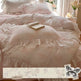 Gentle Crinkled Gauze Cotton Four-piece Duvet Set Bedding EX-STOCK Canada