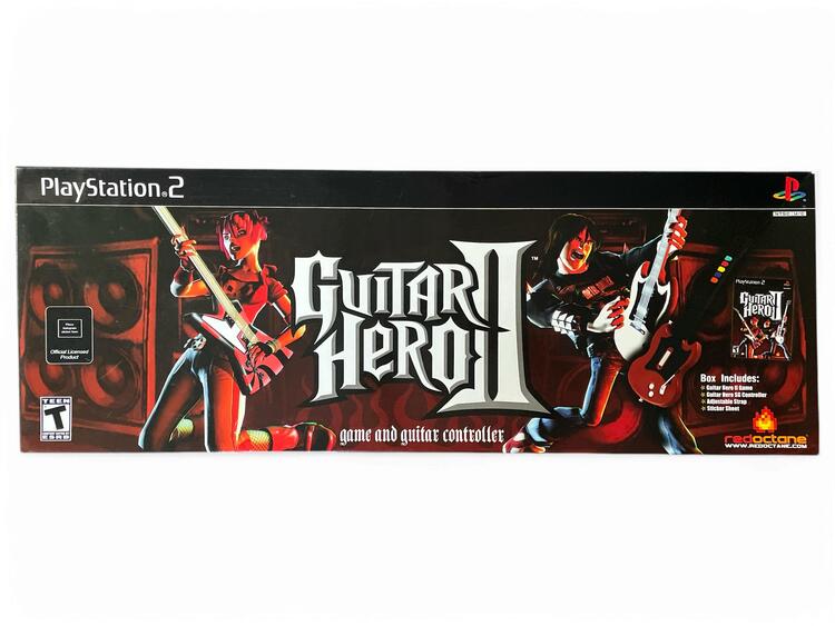 Guitar Hero II - PlayStation 2 Bundle Gibson Rossa Cabalata