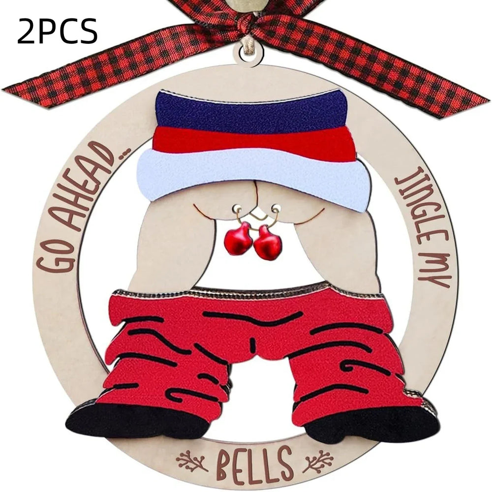 Christmas Gift Pendant Bell Wooden Hanging Decoration Pendant EX-STOCK Canada