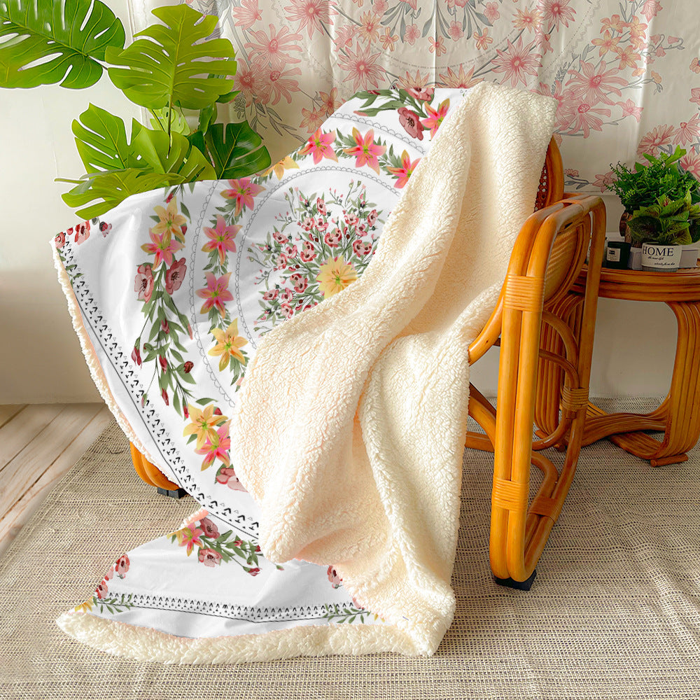Flannel Blanket Air Conditioning Blanket Napping Blanket EX-STOCK Canada